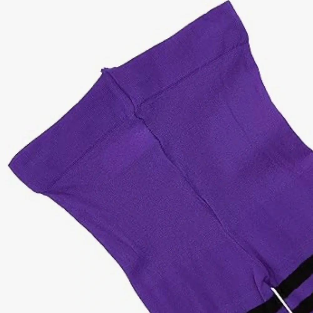 Jefferies Socks Girl 8-10 Years Girls Black Purple Stripe Tights Halloween Witch